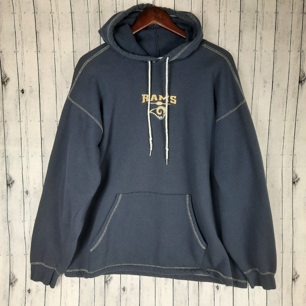 NFL Rams Pullover Hoodie Men's XL Made In USA